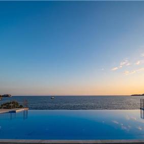 11 bedroom seafront villa with infinity pool near Budvar, sleeps 22